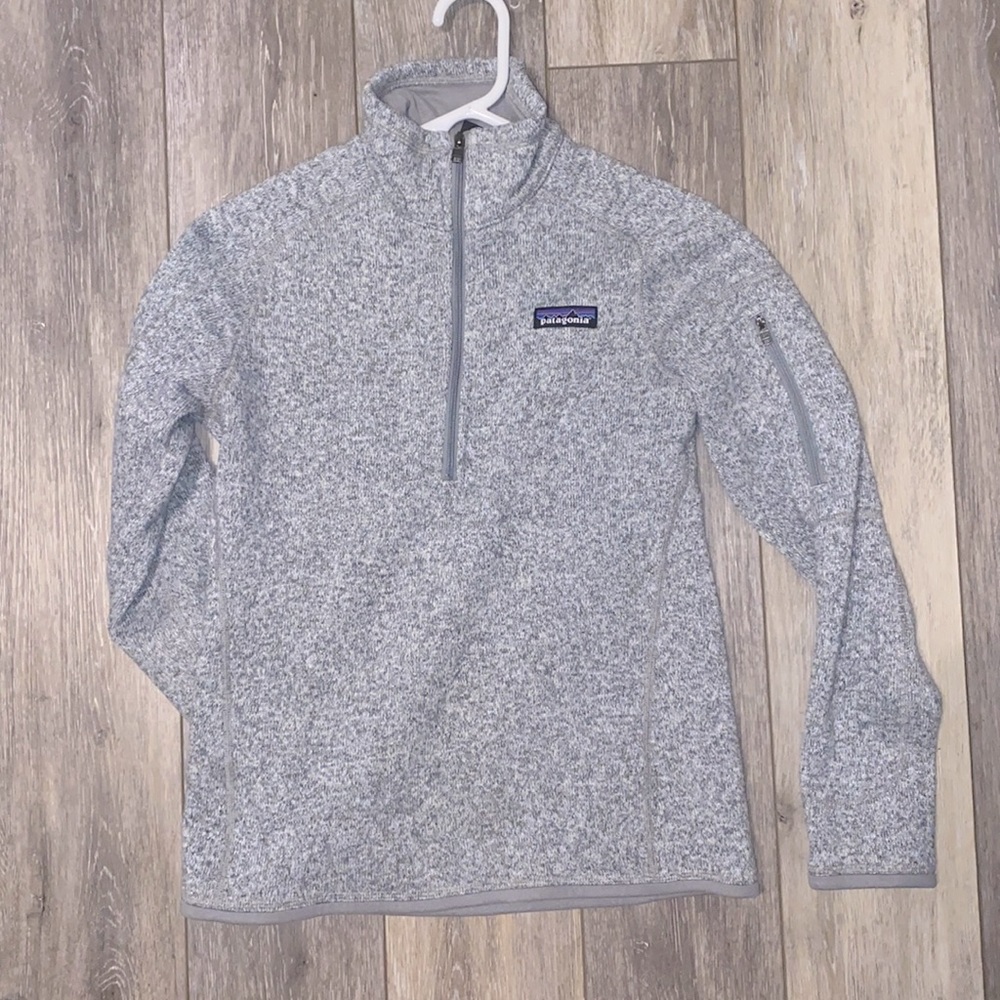 Gray Patagonia Quarter Zip Sweatshirt